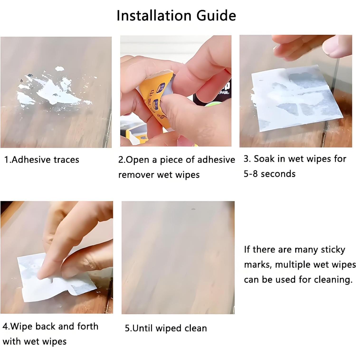 Toallitas Removedoras de Adhesivo Procraan - 30 Unidades