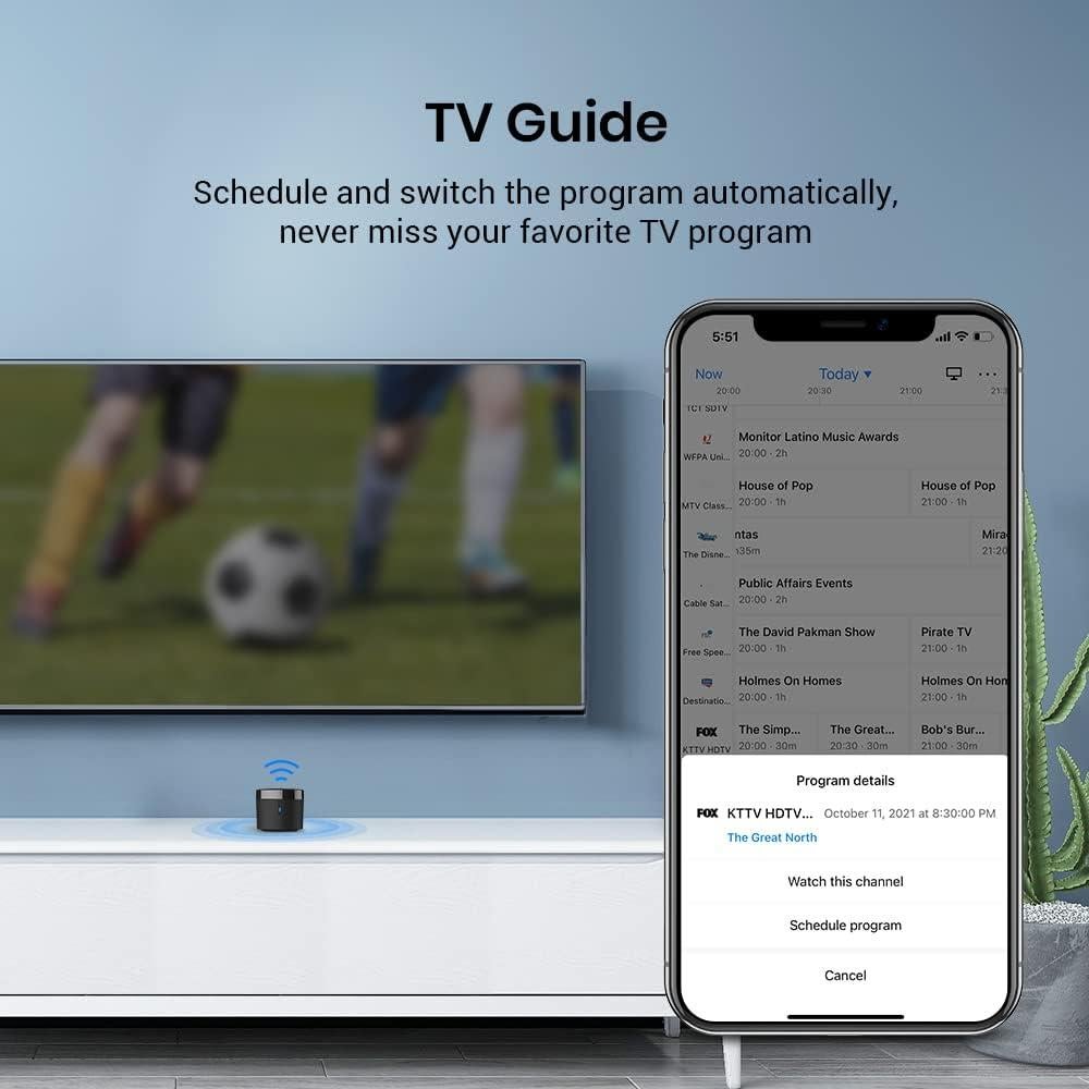 Hub de Control Remoto Inteligente BroadLink RM4 Mini - IR WiFi