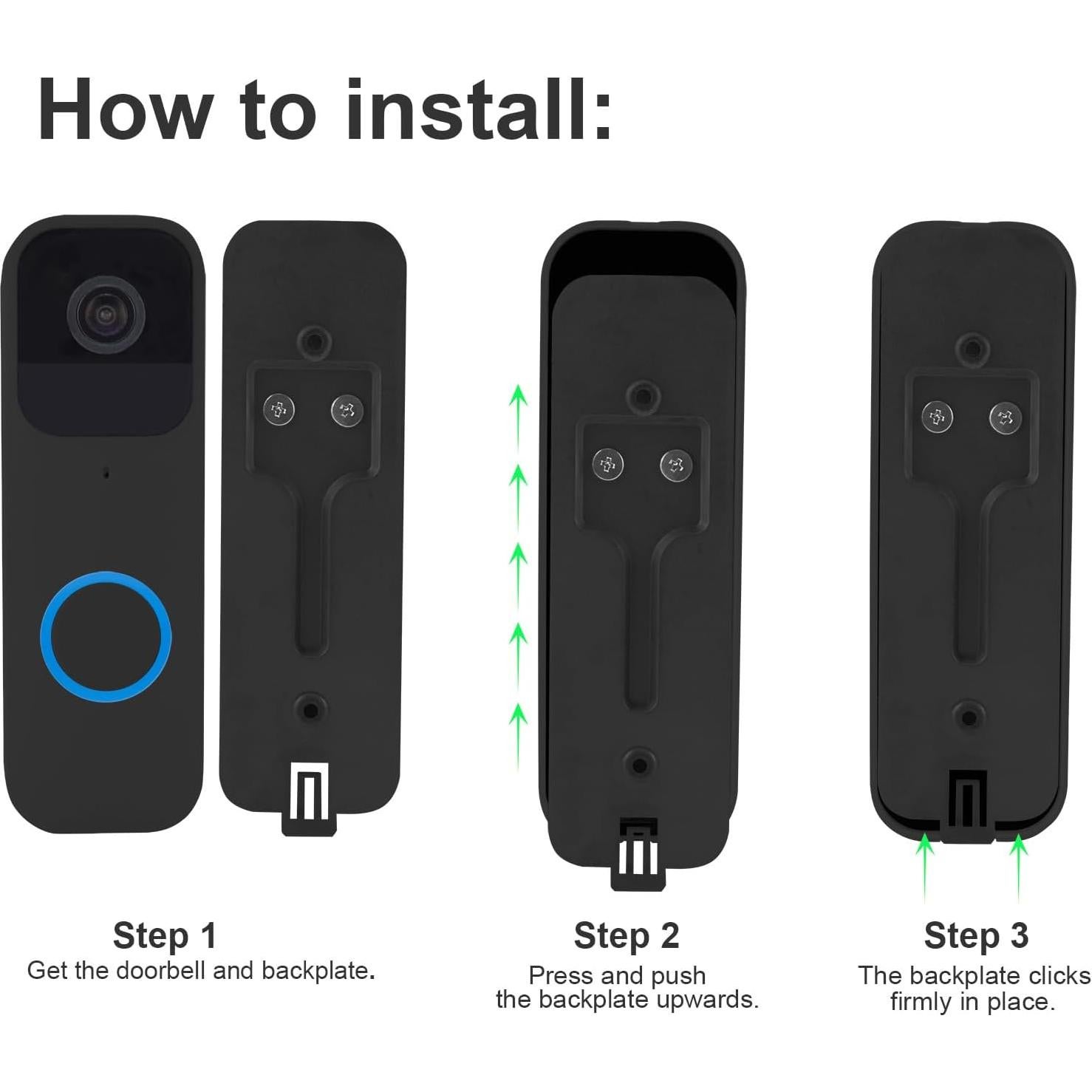 Soporte para Timbre LEFXMOPHY Compatible con Blink - Placa Trasera de Repuesto (2 Piezas)