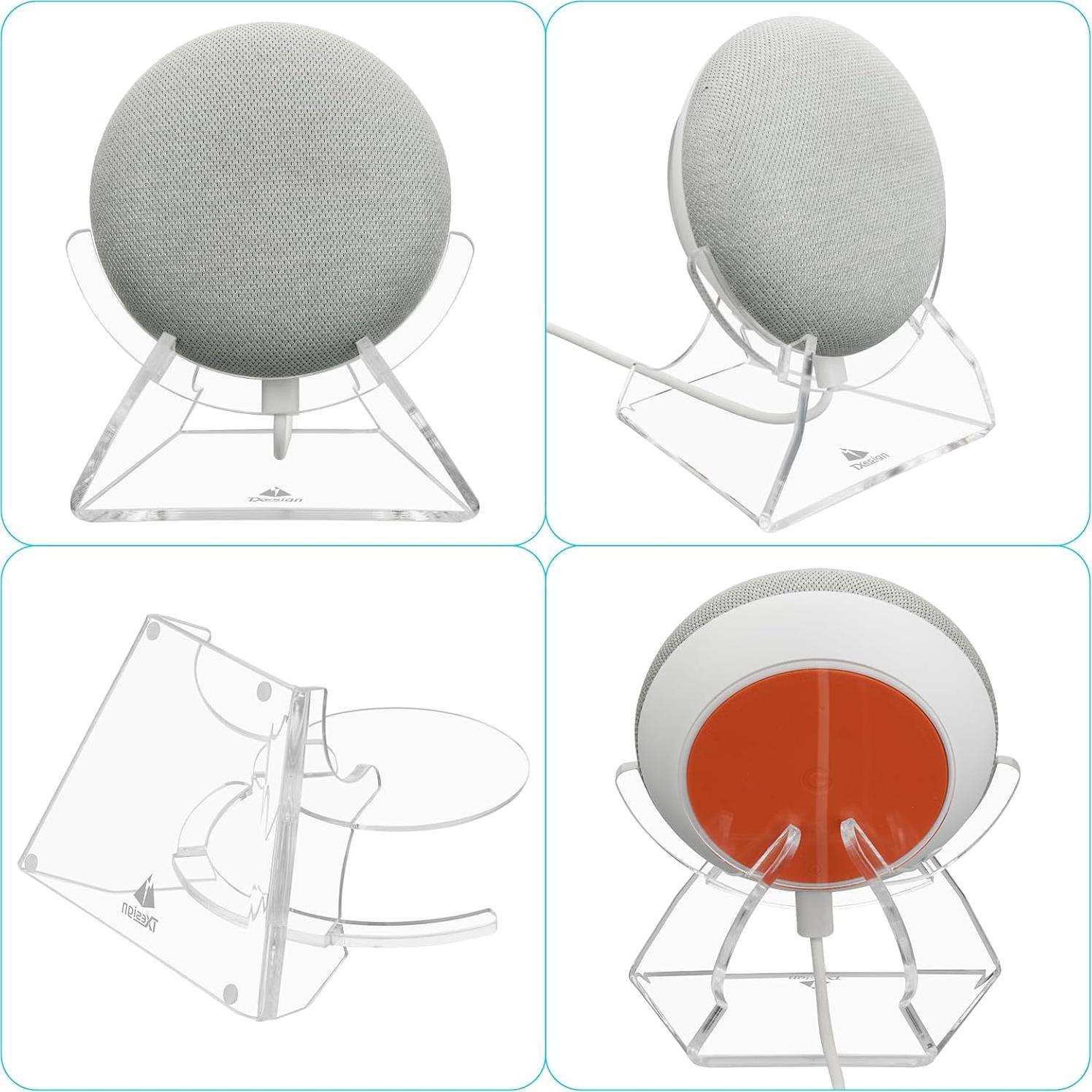 Soporte de Escritorio TXEsign Acrílico para Google Nest Mini