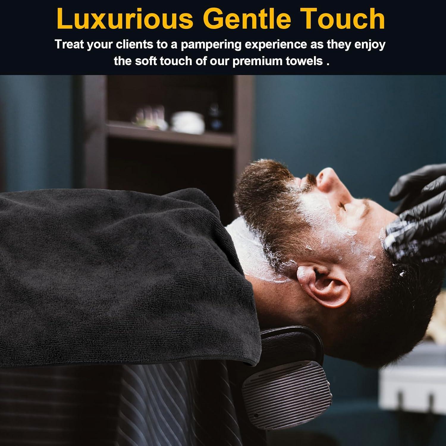 Paquete de 48 Toallas de Microfibra UNIMADE Negras 40x74 cm