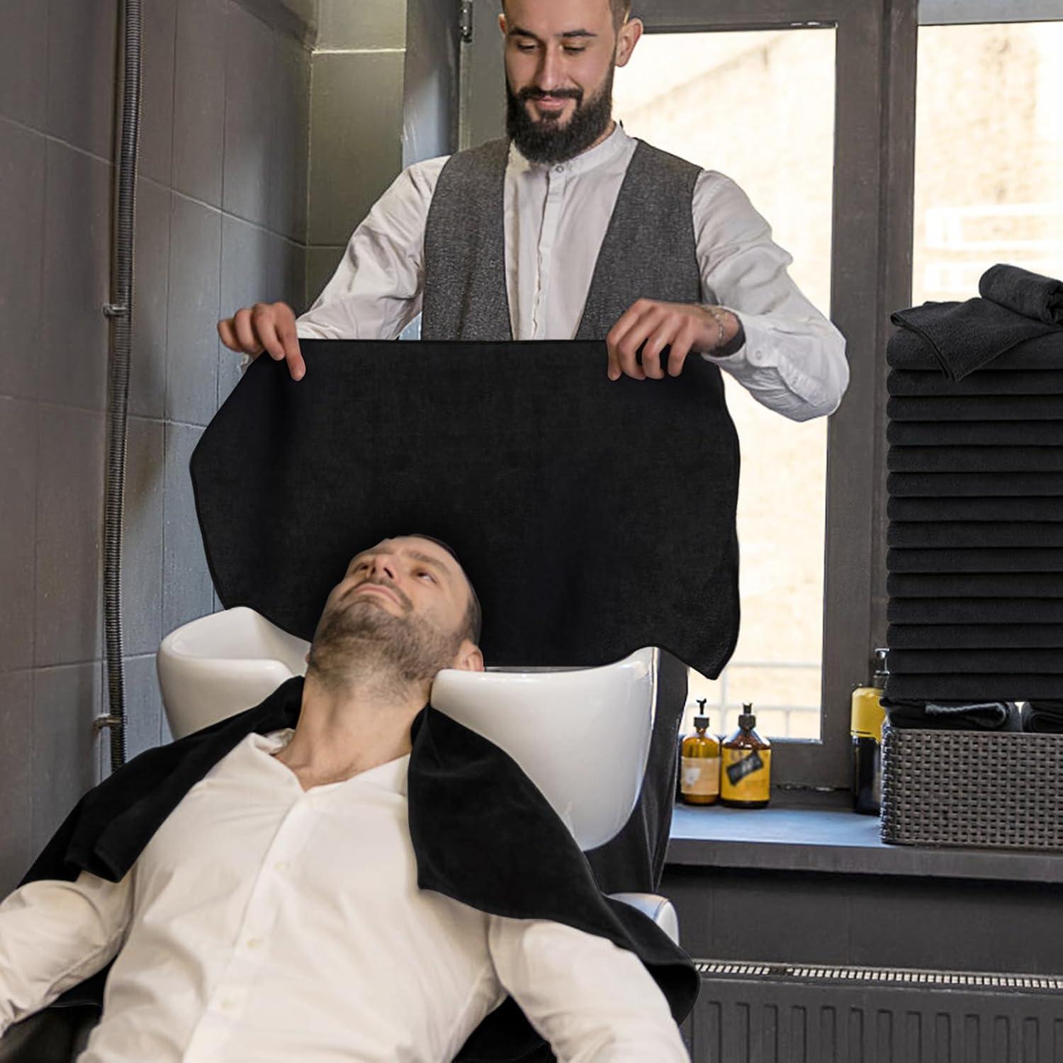 Paquete de 48 Toallas de Microfibra UNIMADE Negras 40x74 cm