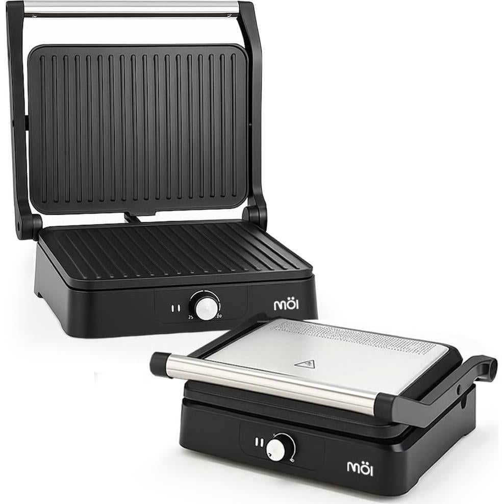 Prensa Panini MOI MPM4SLSSGM Acero Inoxidable 28x23cm