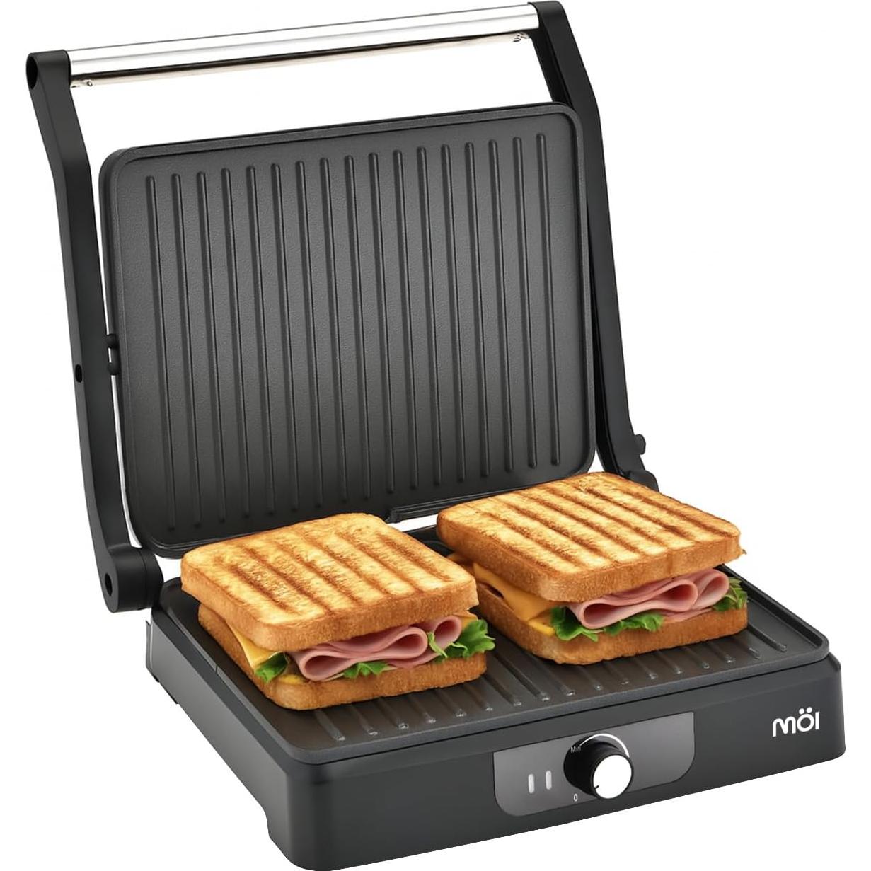 Prensa Panini MOI MPM4SLSSGM Acero Inoxidable 28x23cm