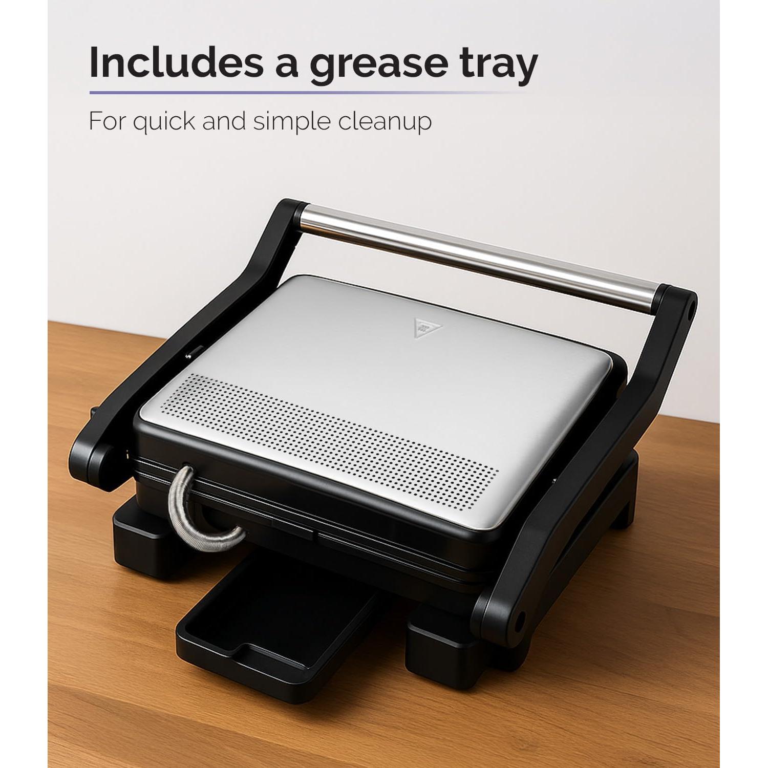 Prensa Panini MOI MPM4SLSSGM Acero Inoxidable 28x23cm