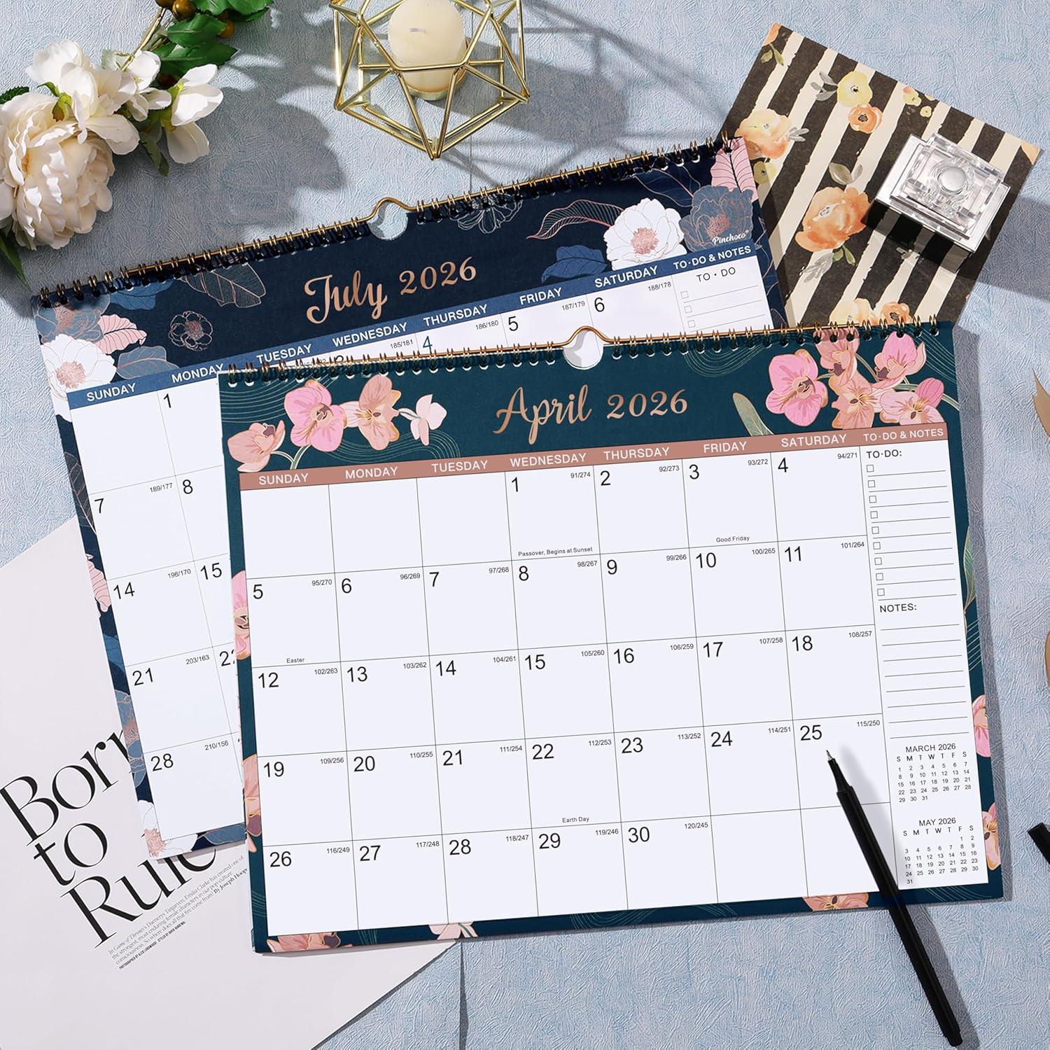 Calendario de Pared 2026 Pinchoco 29.2x38.1 cm Floral