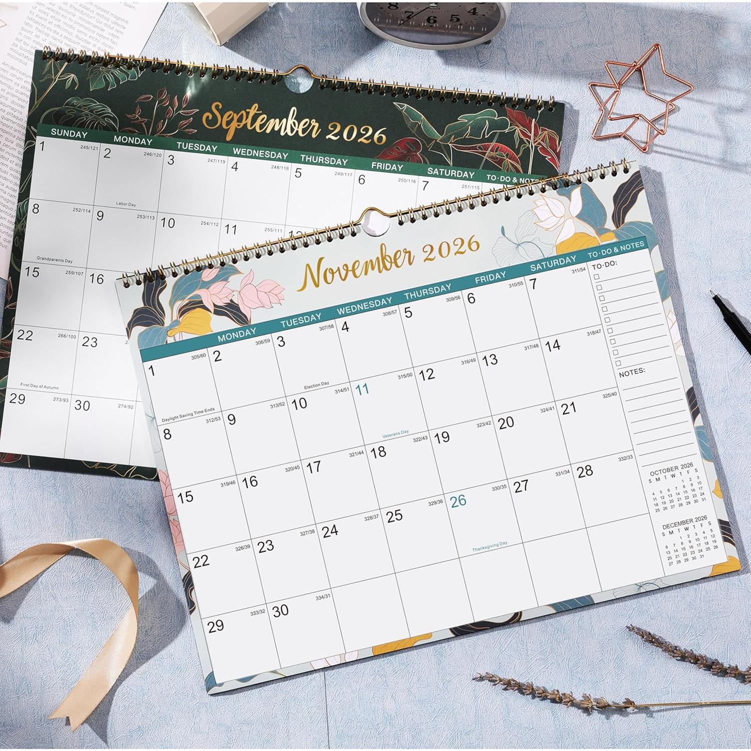 Calendario de Pared 2026 Pinchoco 29.2x38.1 cm Floral