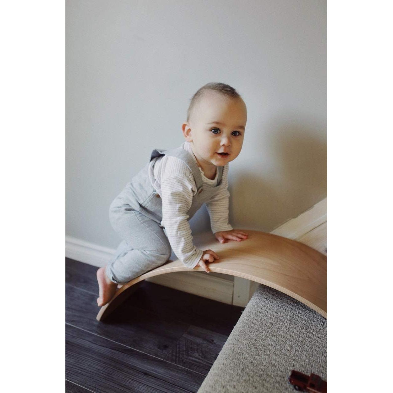 Kinderfeets Kinderboard LITE Tabla de Equilibrio de Madera 81x30x18 cm