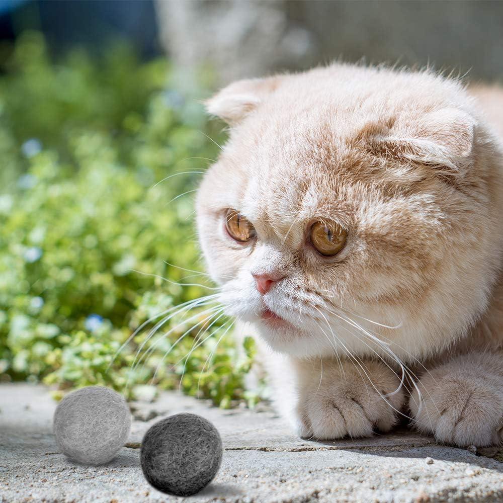 Luckforest 60 Pcs Bolas de Fieltro de Lana Natural 2 cm