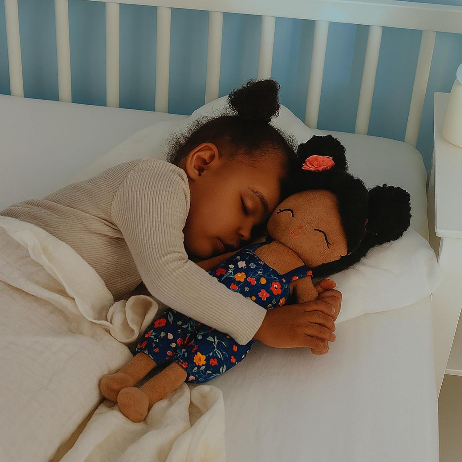 Muñeca de Trapo Suave Jumbrace 40.64 cm Negra para Bebé