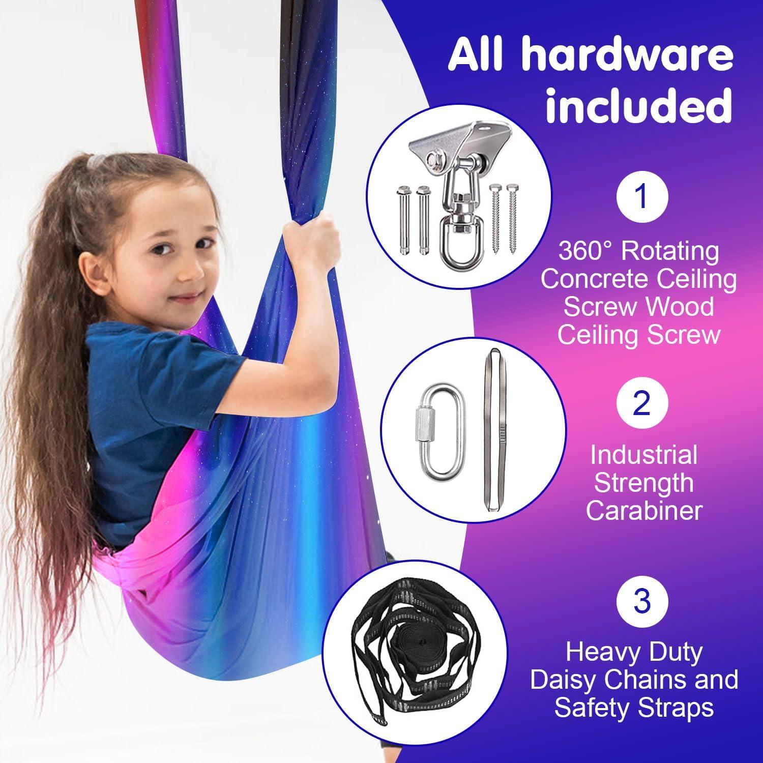 Hamaca Sensorial JICYC Interior 279.4x149.9cm Soporta 136Kg