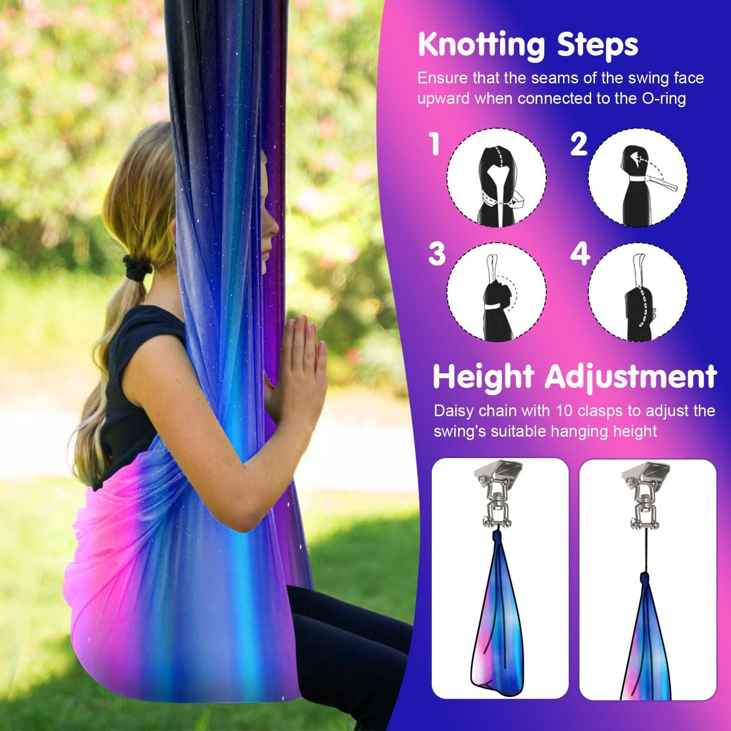 Hamaca Sensorial JICYC Interior 279.4x149.9cm Soporta 136Kg