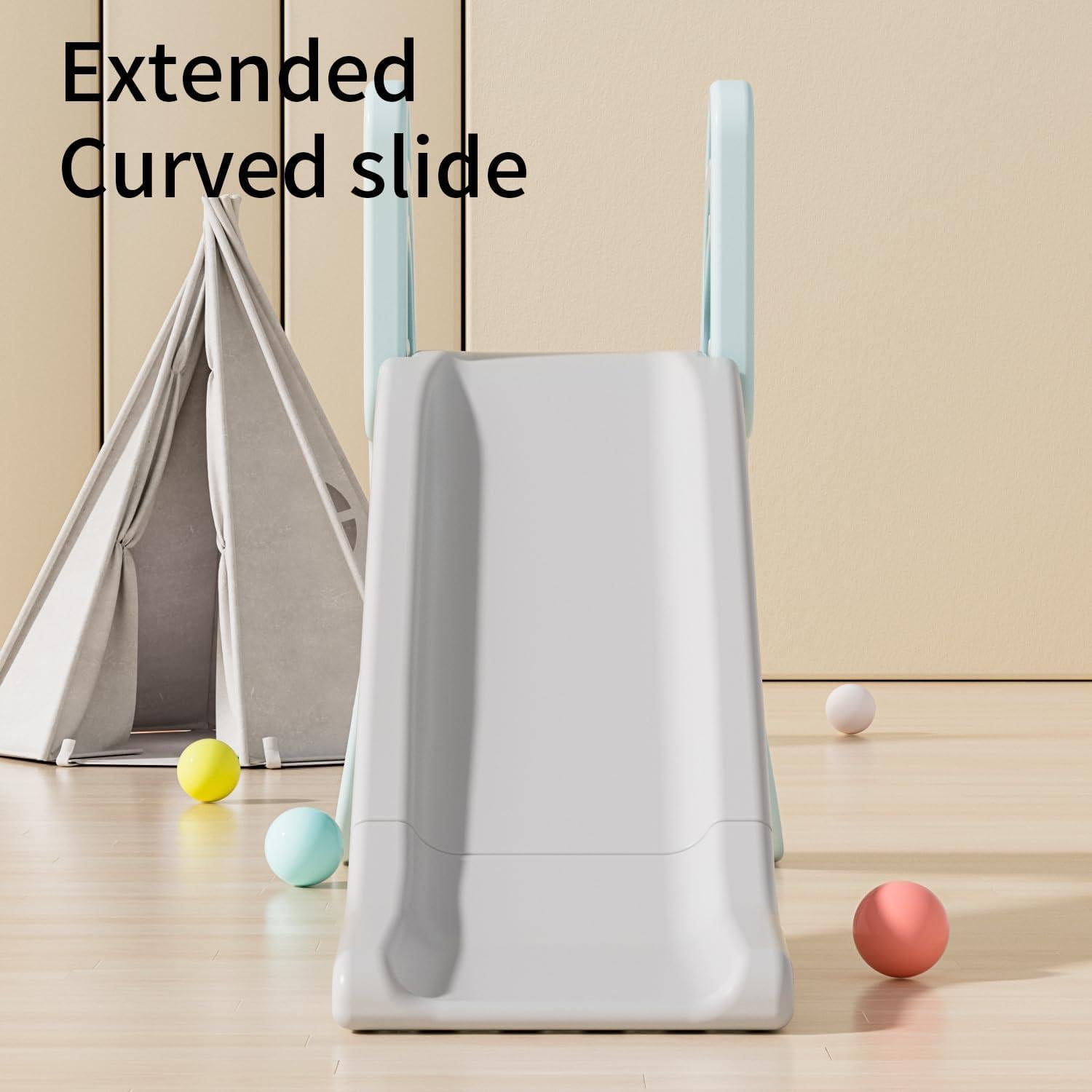 Tobogán Plegable Gupamiga Azul para Niños 3-4 Años