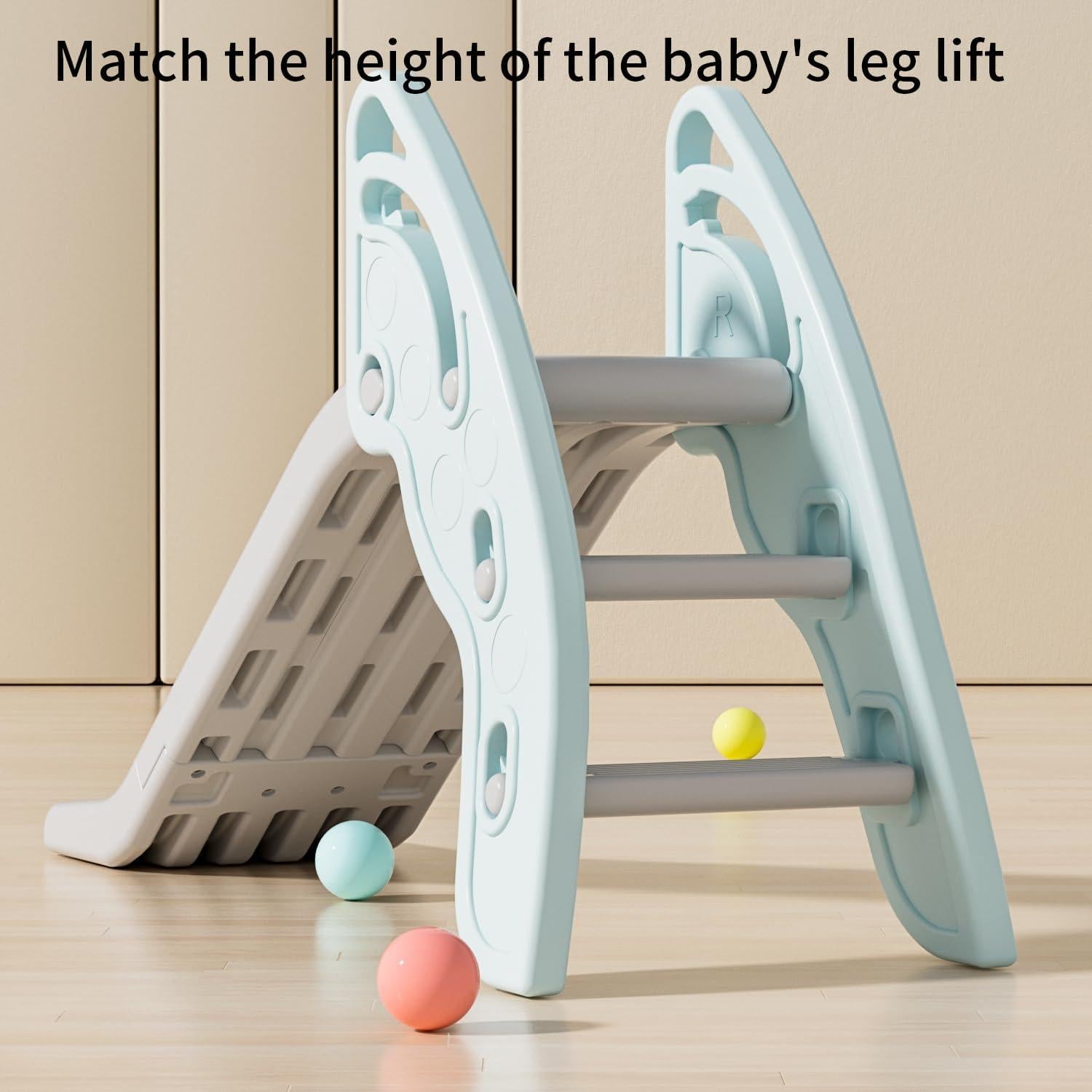 Tobogán Plegable Gupamiga Azul para Niños 3-4 Años