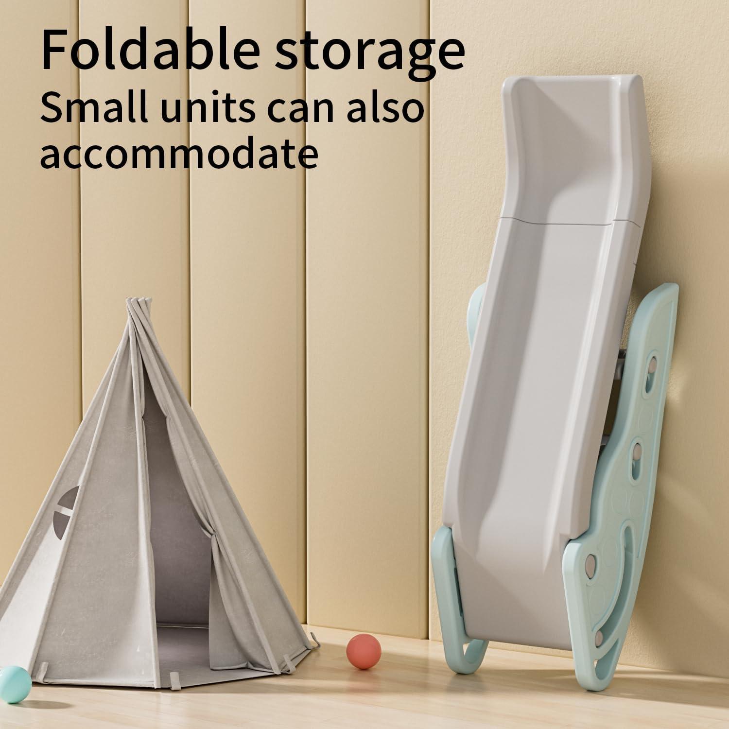 Tobogán Plegable Gupamiga Azul para Niños 3-4 Años