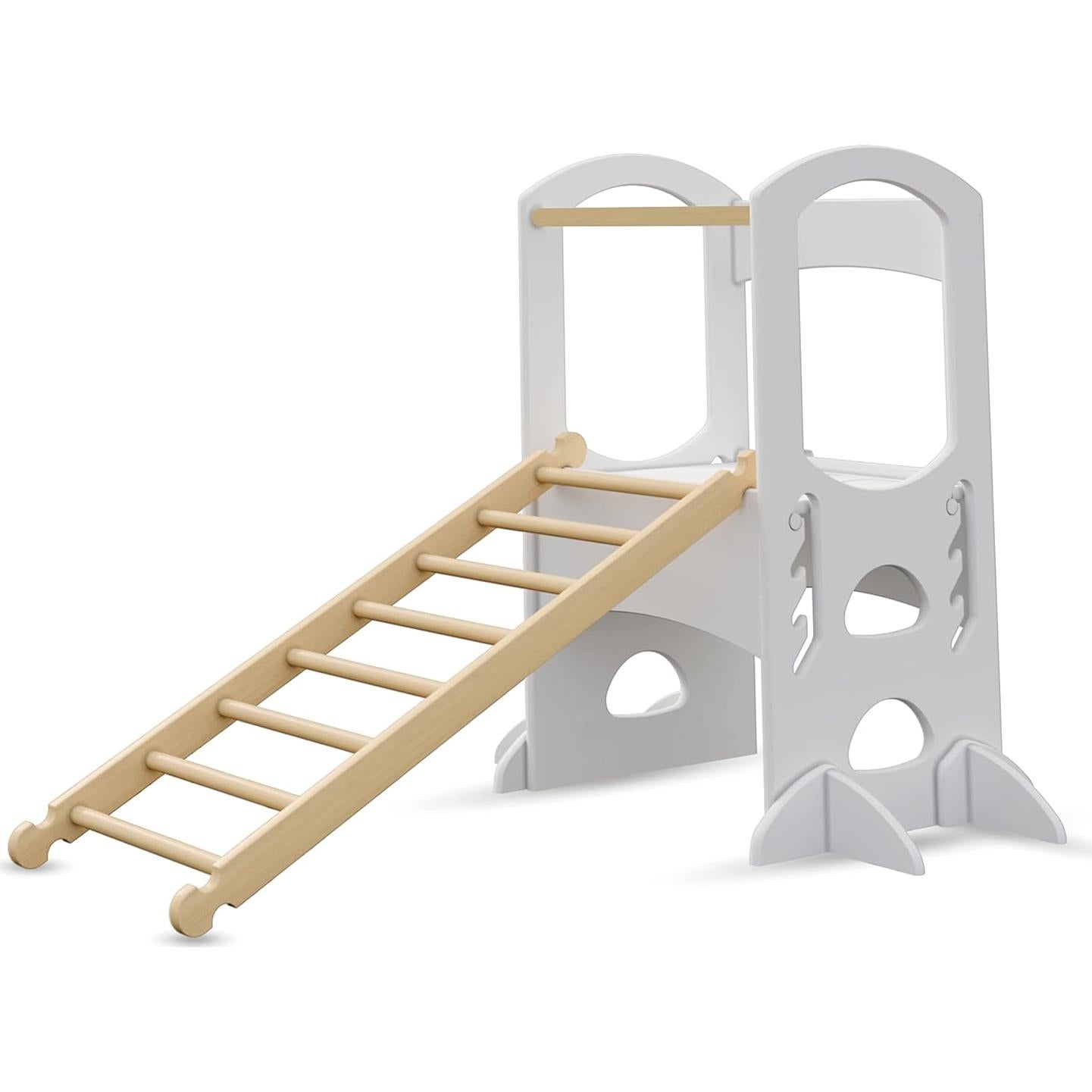 Escalera de Escalada Little Partners - Madera Natural para Niños