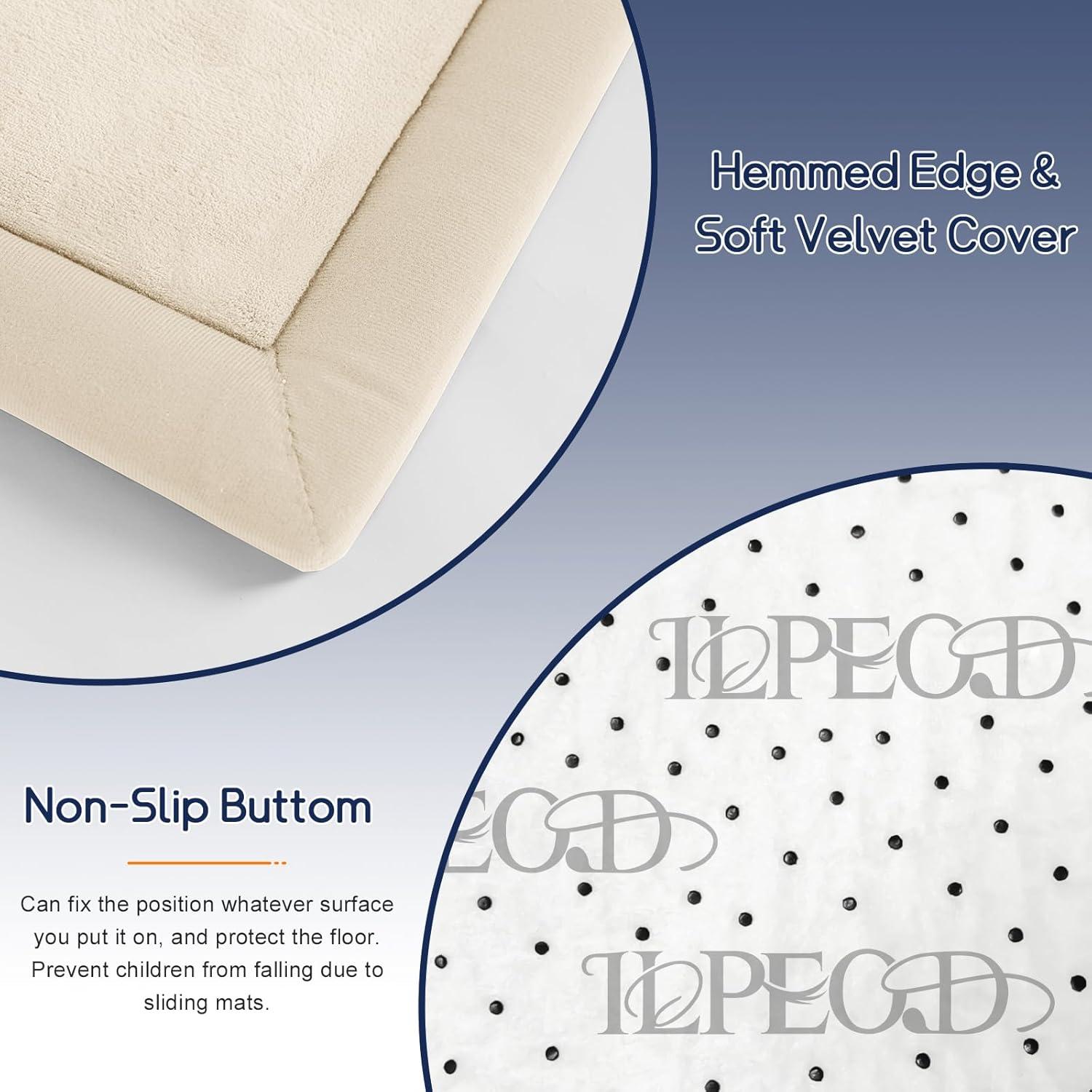 Alfombra de Juego Beige 1.50m x 1.00m Espuma de Memoria