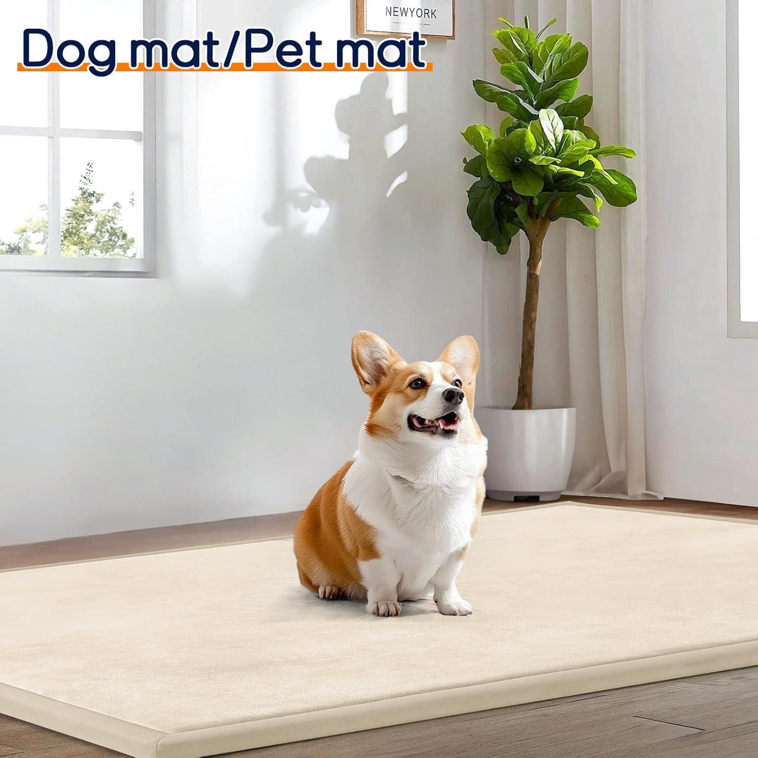 Alfombra de Juego Beige 1.50m x 1.00m Espuma de Memoria