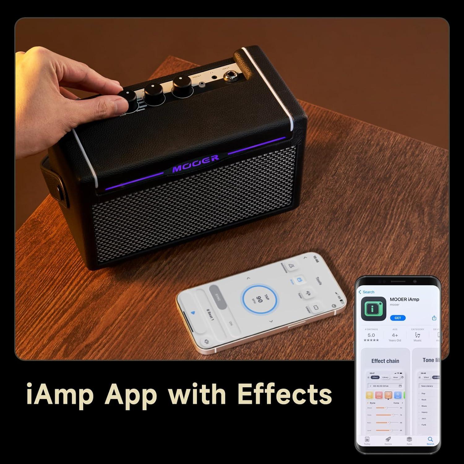 Amplificador de Guitarra MOOER SD10i 10W Portátil Bluetooth