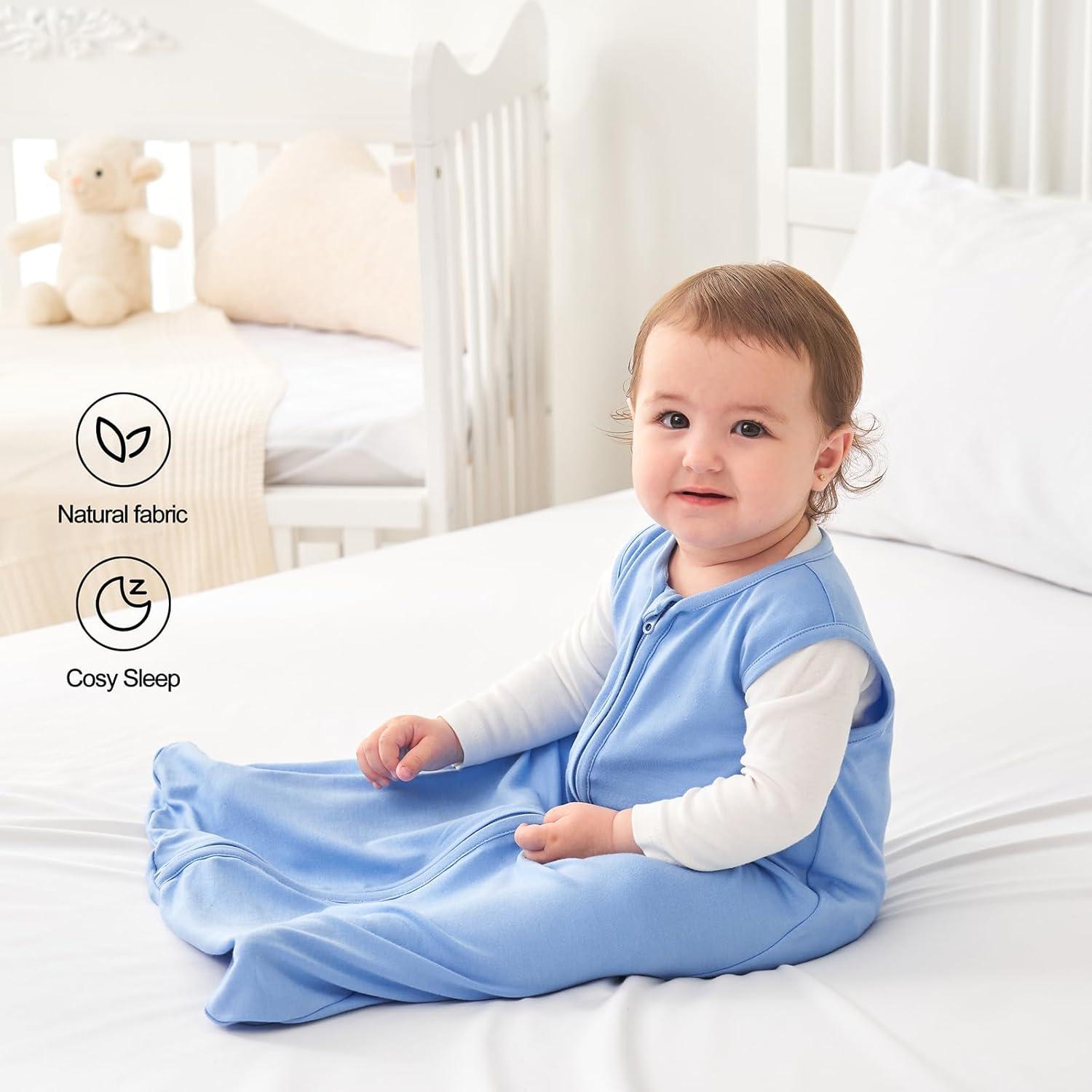 Saco de dormir Viforu 0.5 Tog para bebés 0-6 meses azul