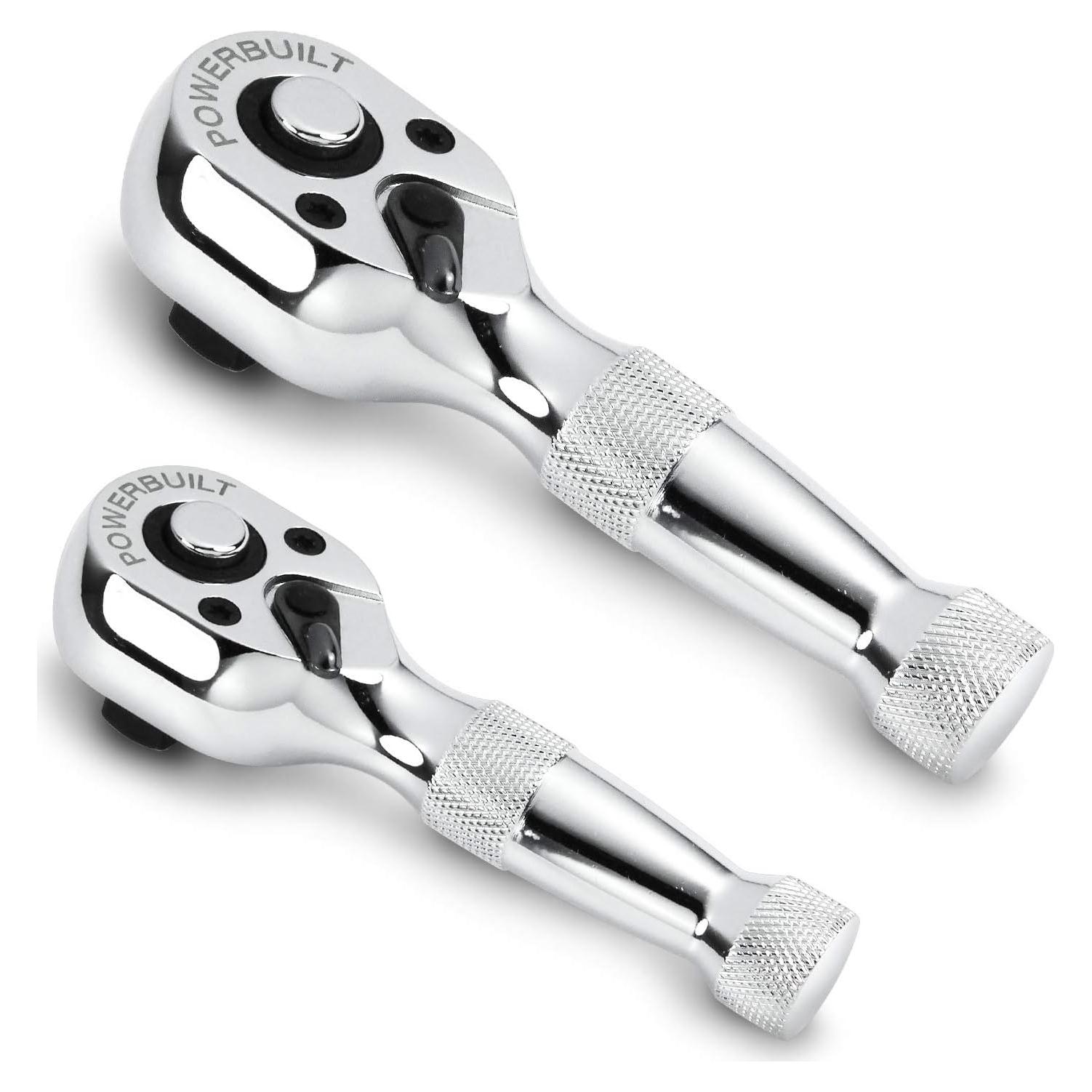 Juego de llaves de trinquete Powerbuilt 640927 2 piezas 10,80 cm