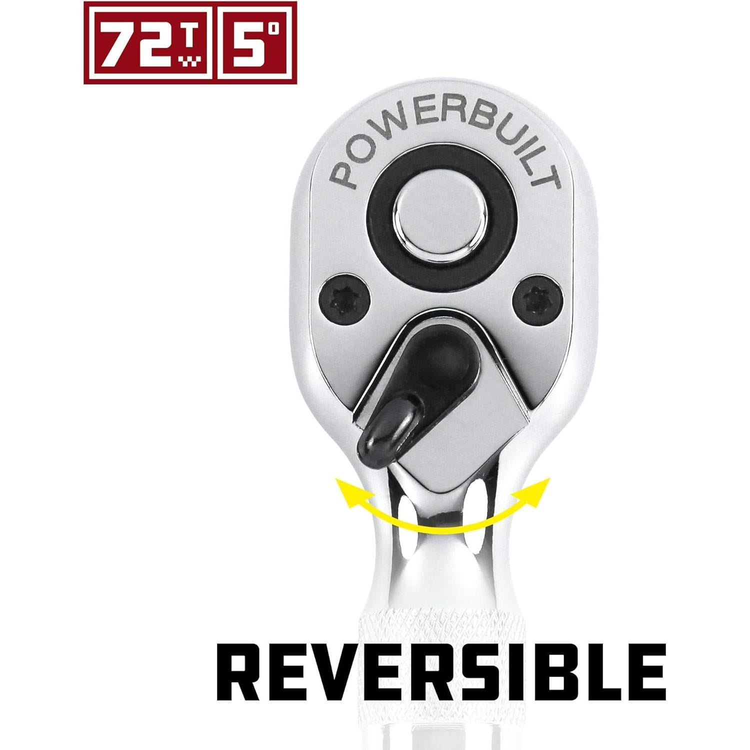 Juego de llaves de trinquete Powerbuilt 640927 2 piezas 10,80 cm