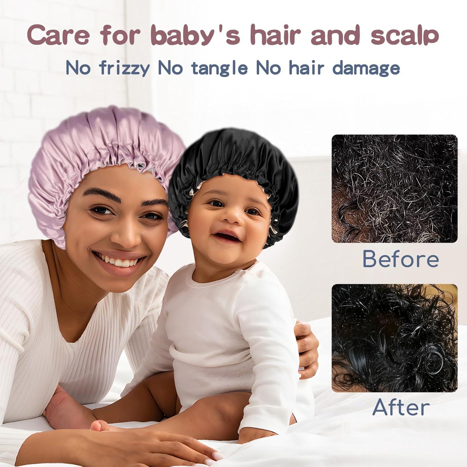 Bonete de Satén Fittia para Bebé 6-36 Meses Ajustable