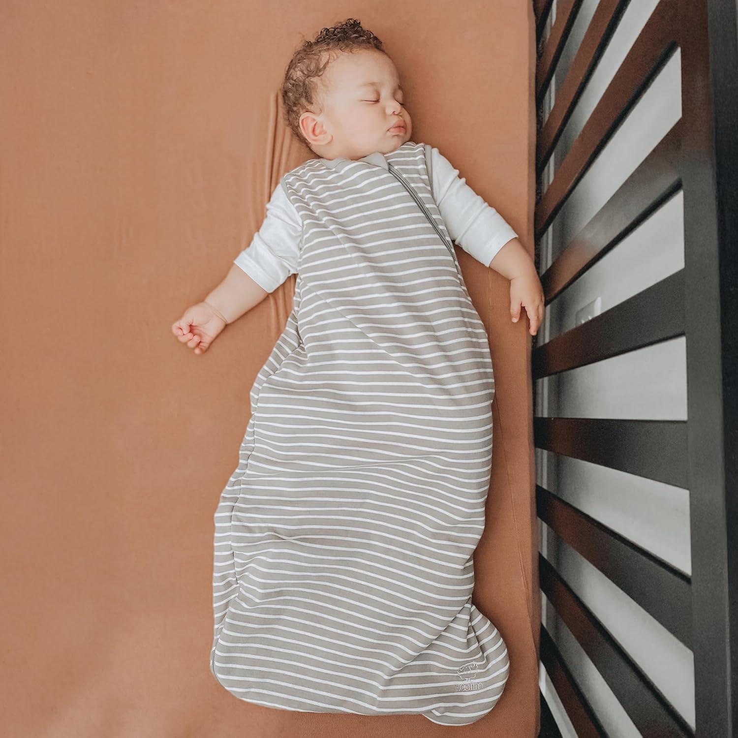 Saco de Sueño Woolino 4 Estaciones Bebés 0-6 Meses Gris