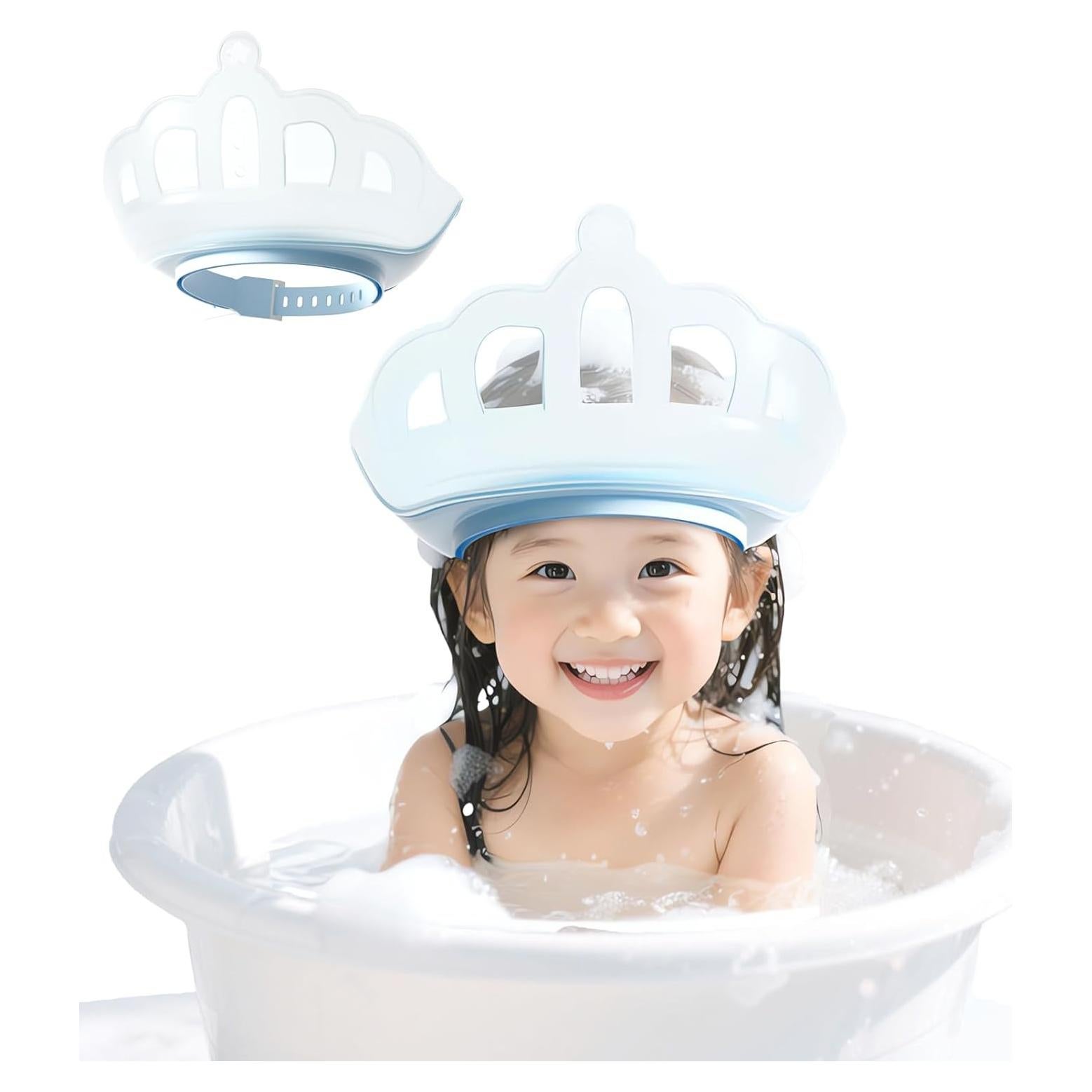 Gorro de Ducha Ajustable para Bebé Snowrose - Azul