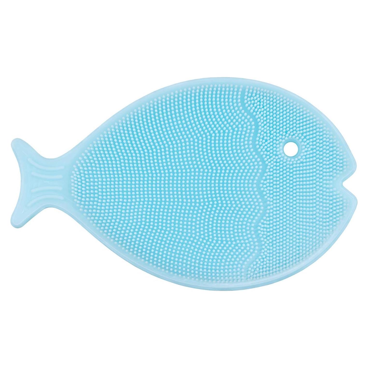 Cepillo de Silicona Innobaby para Bebés - Azul, Exfoliador Suave