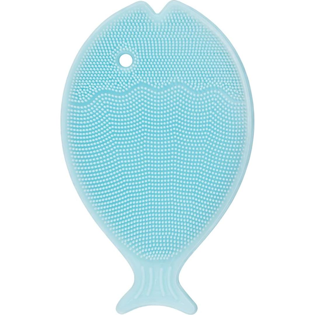 Cepillo de Silicona Innobaby para Bebés - Azul, Exfoliador Suave