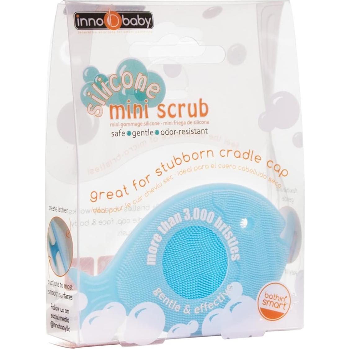 Cepillo de Silicona Innobaby para Bebés - Azul, Exfoliador Suave