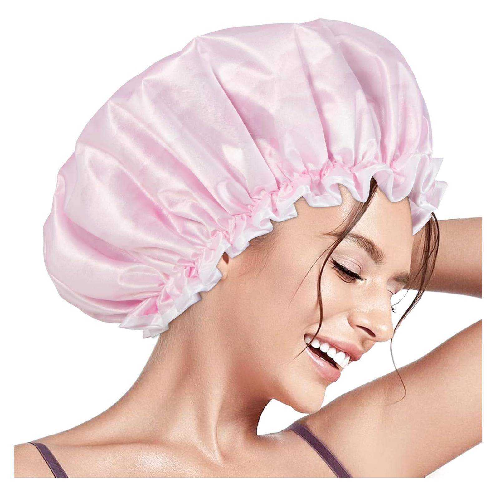 Gorro de Ducha Reutilizable Aquior Doble Capa Rosa 30g