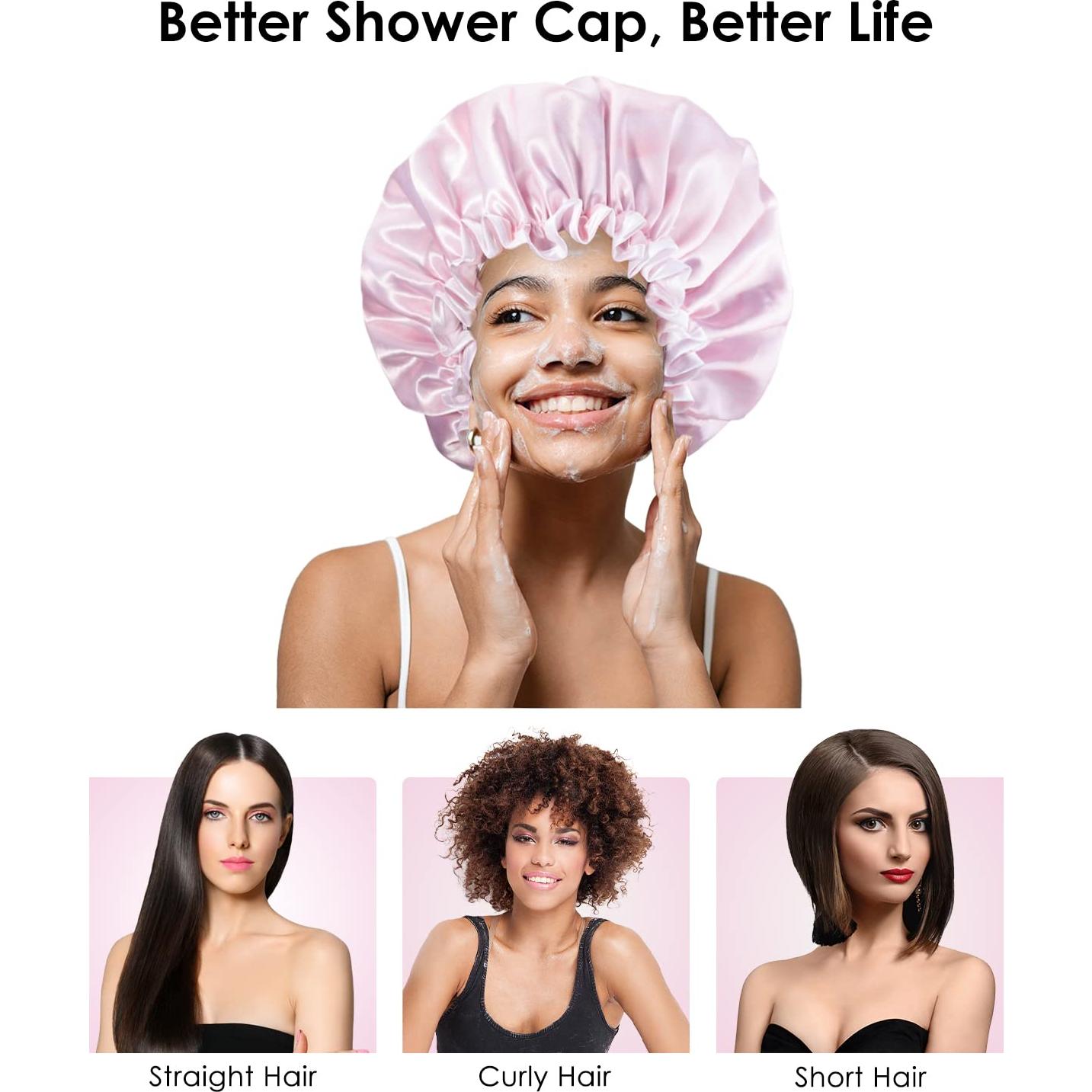 Gorro de Ducha Reutilizable Aquior Doble Capa Rosa 30g