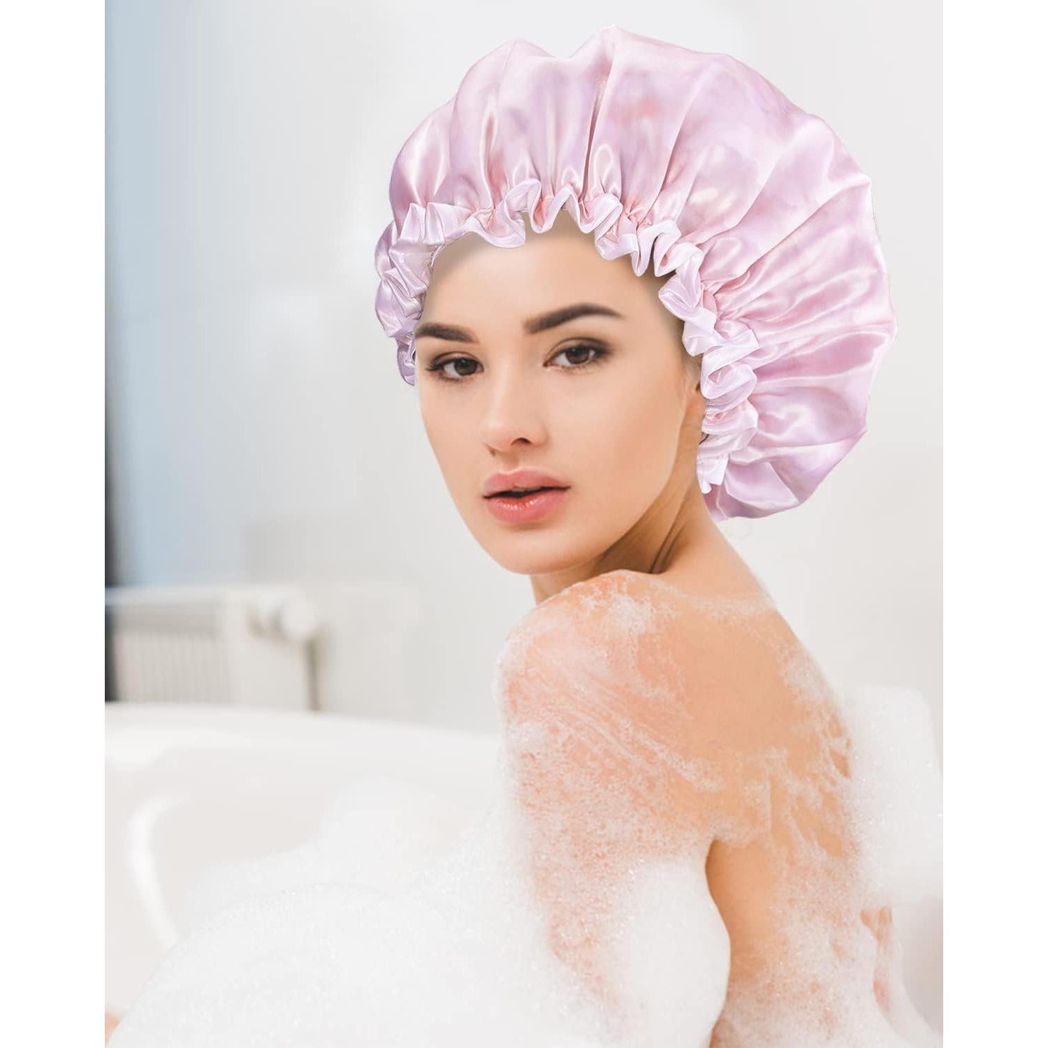 Gorro de Ducha Reutilizable Aquior Doble Capa Rosa 30g