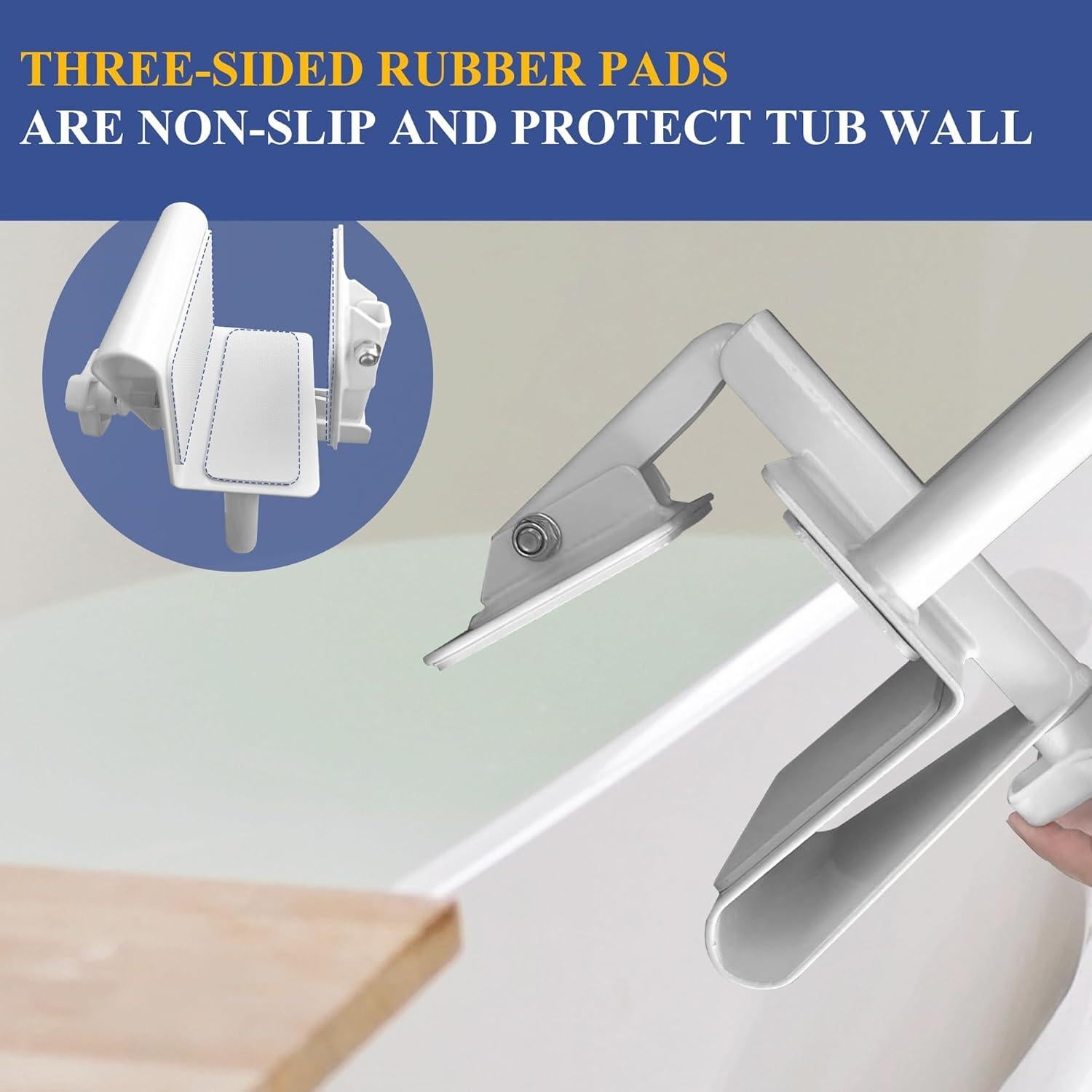 Barra de Seguridad para Bañera UNLICON Ajustable Blanca 300 kg