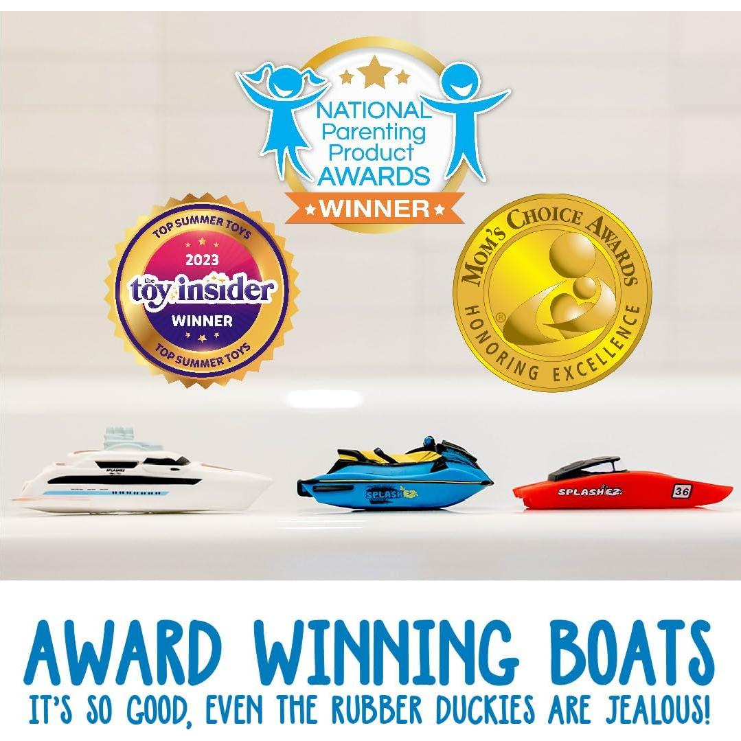 Juguetes de Baño SplashEZ - Barcos Flotantes para Niños - Paquete de 3