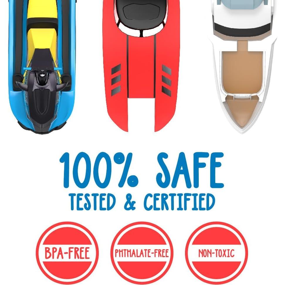 Juguetes de Baño SplashEZ - Barcos Flotantes para Niños - Paquete de 3