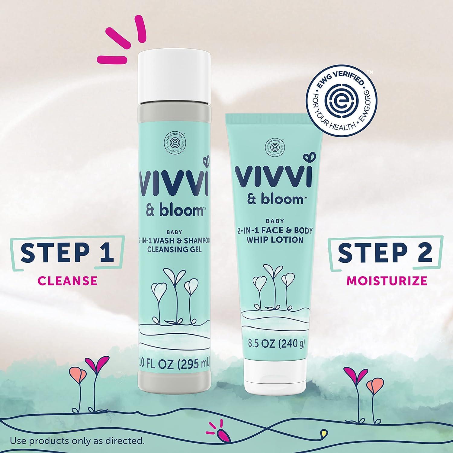 Loción Suave 2-en-1 Vivvi & Bloom para Bebés 240 ml