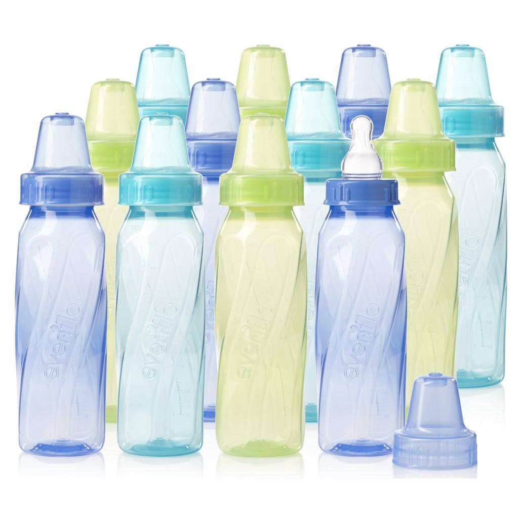 Botellas para Bebé Evenflo Clásicas 8 Oz Verde Teal Paquete 12