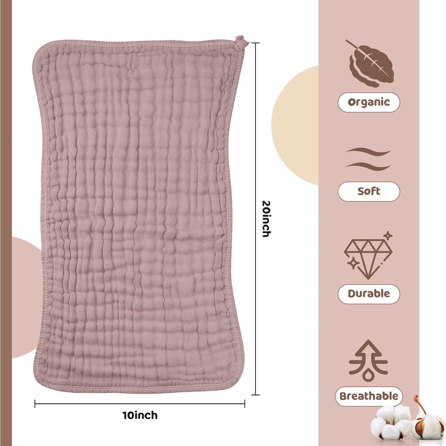 8 Paquetes de Pañales de Muselina Remagr 25x50 cm Algodón