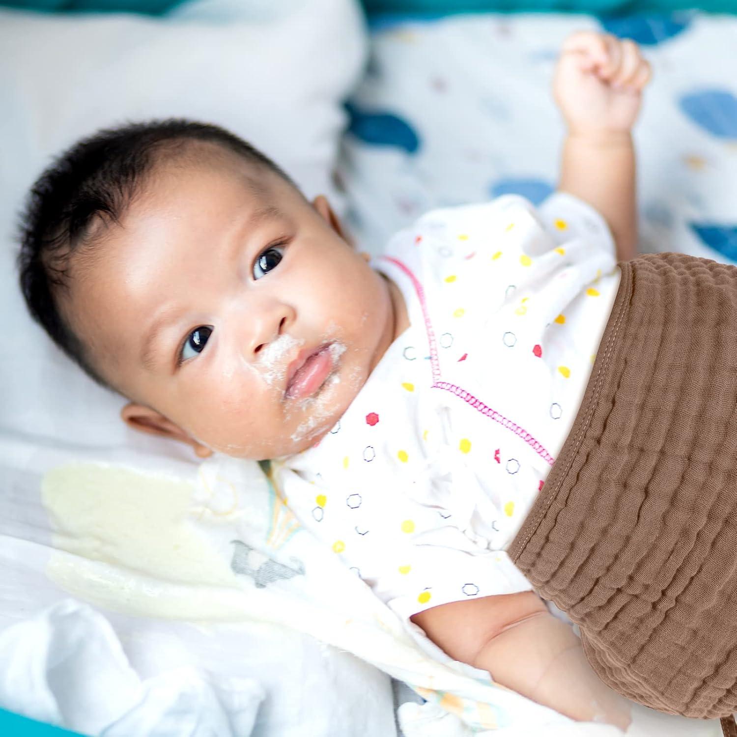 8 Paquetes de Pañales de Muselina Remagr 25x50 cm Algodón