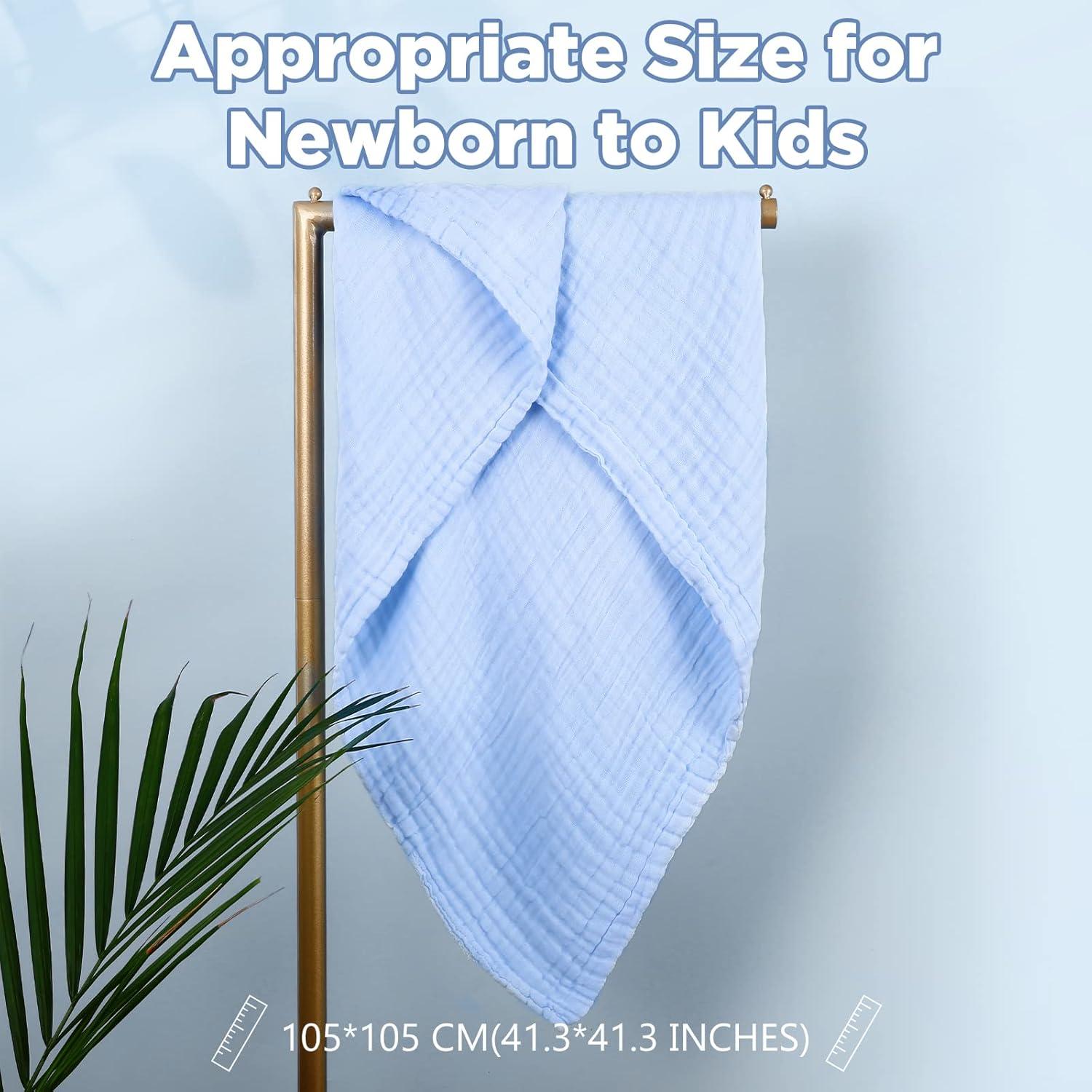 Toallas de Baño para Bebés MUKIN Algodón Suave 2 Piezas