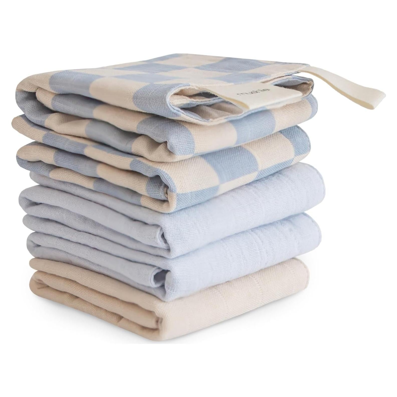 Toallas de Muselina de Algodón Orgánico Mushie - Paquete de 5