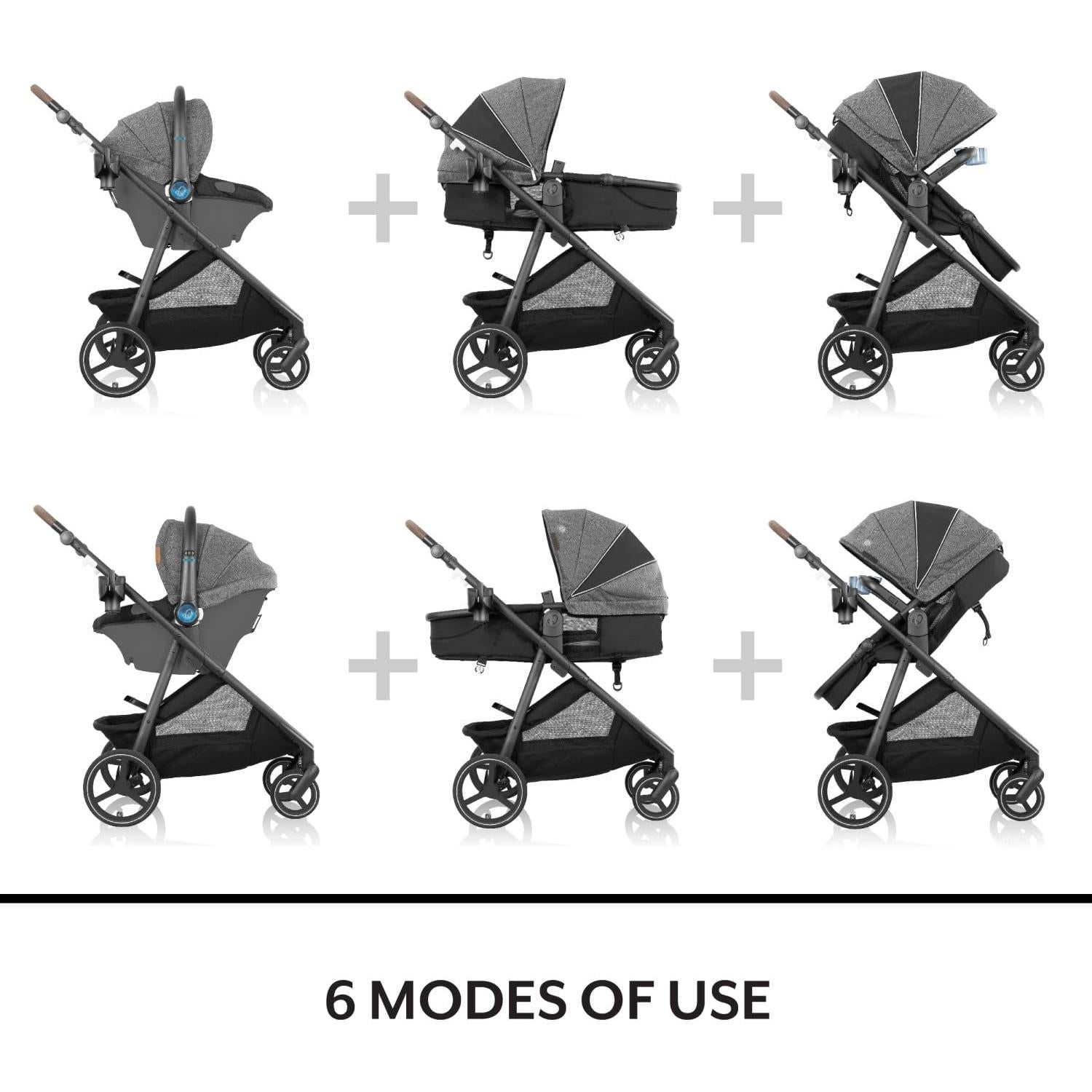 Sistema de Viaje Evenflo Shyft Intuiti+ con Asiento Rotacional