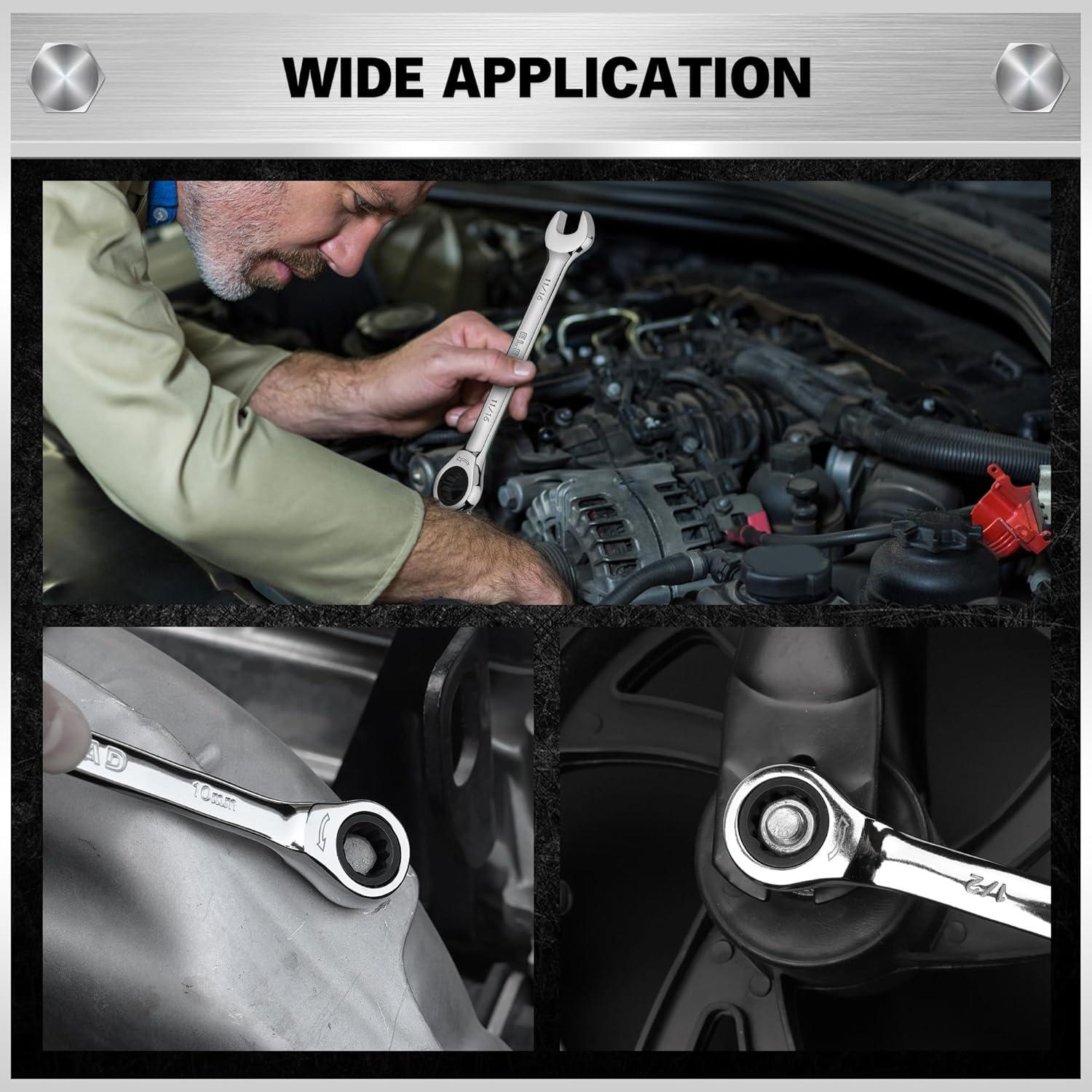 Juego de Llaves de Combinación 33 Piezas ELEAD | Acero CR-V