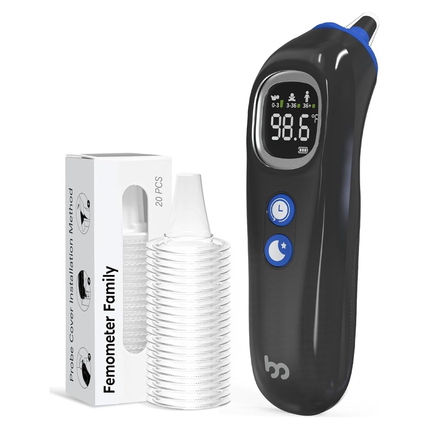Termómetro de oído Femometer ET108 con sonda precalentada