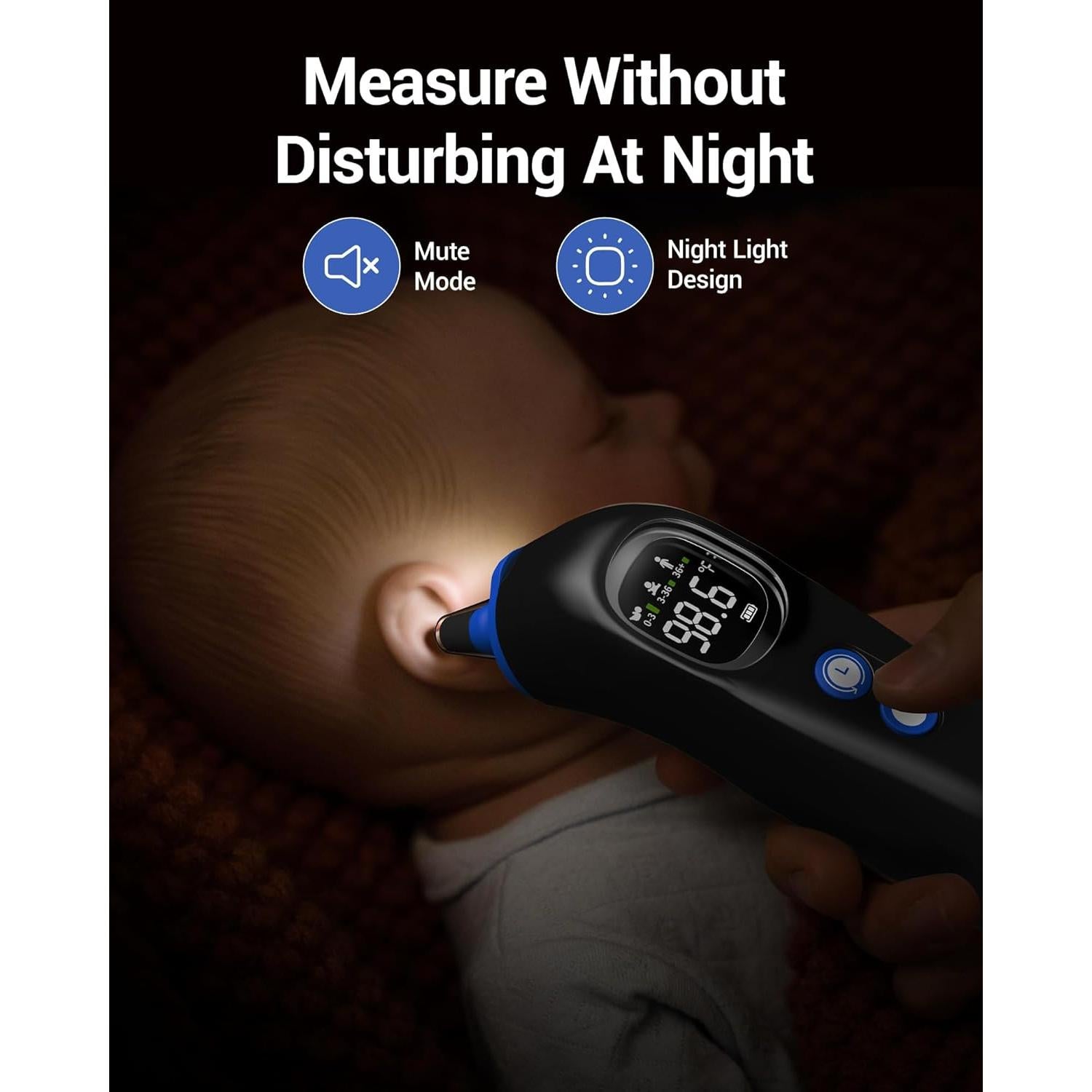 Termómetro de oído Femometer ET108 con sonda precalentada