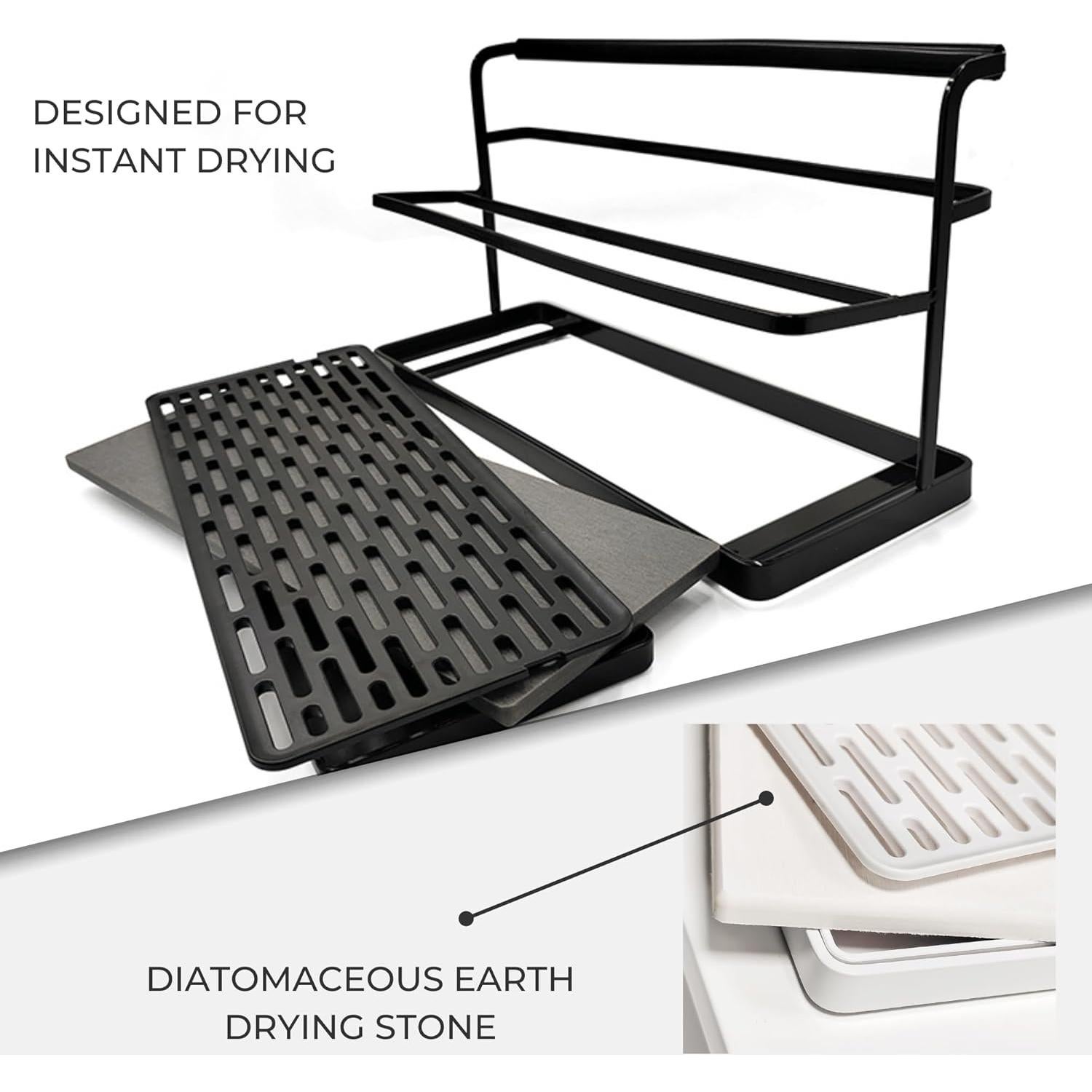 Secador de Botellas Selegna - Torre 2 Niveles con Tierra Diatomácea