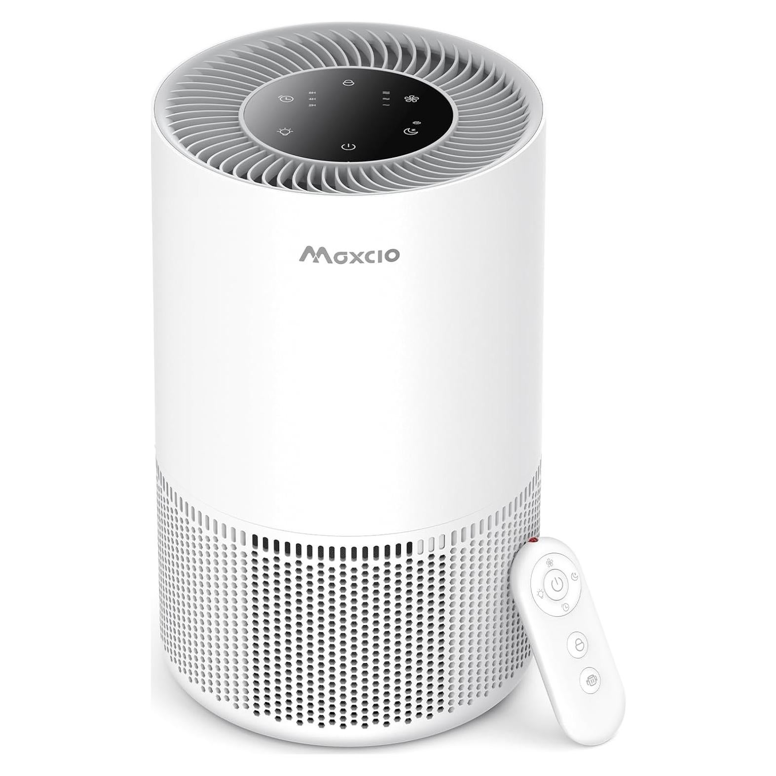 Purificador de Aire Maxcio Mini 3-en-1 para Dormitorio Blanco